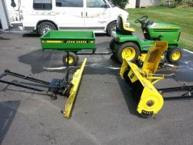 Move a 1996 John Deere 325 with attachments plow deck sno ...