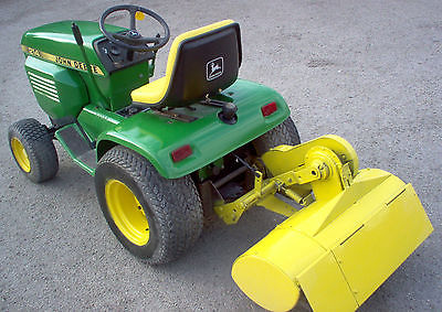 John Deere 214 Garden Tractor, With Tiller Attachment, 46 ...
