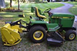 Equipment Movers John Deere 420 tractor and attachments to ...