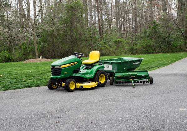John Deere x320 Tractor with Attachments : EBTH