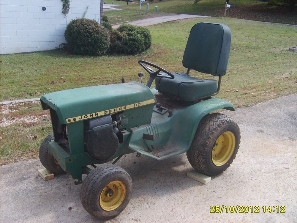 110 John Deere Garden Tractor with attachments | eBay