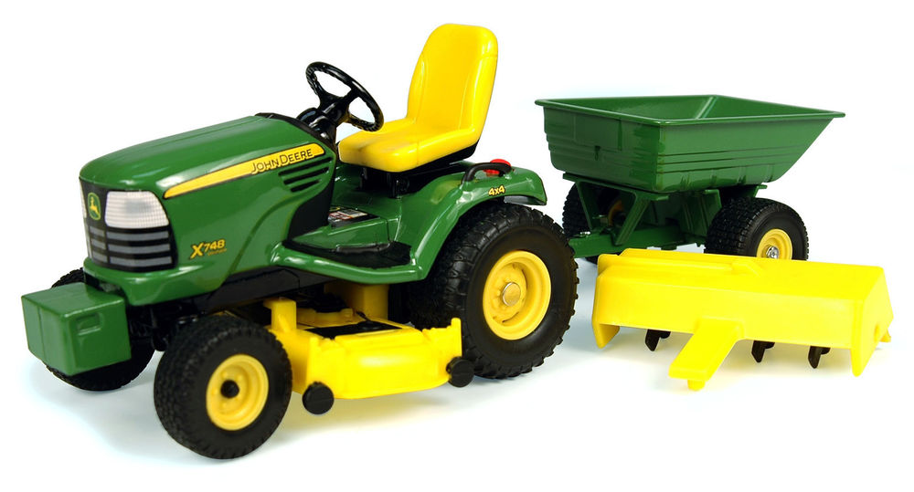 John Deere X748 Lawn Tractor w Attachments 1 16 15989 | eBay