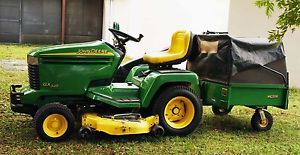 John Deere GX345 Lawn Tractor with Bagger 20 HP Engine ...
