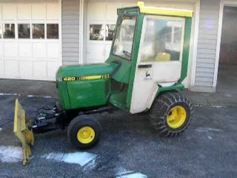 John Deere 420 tractor review - YouTube