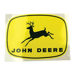 Decal- John Deere Leaping Deer on Yellow 4 x 6 Mylar | John Deere A B G H L M R 40 50 60 70 ...