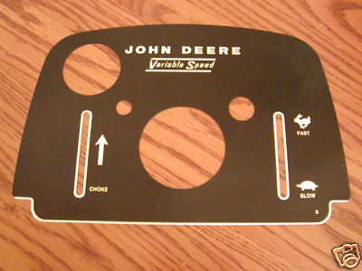 Rare Old John Deere 110 Dash Decal 250,001-up,112 for Sale - Holidays.net