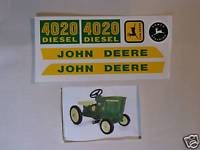 DECAL SET 4020 Wide Front John Deere Toy Pedal Tractor | eBay