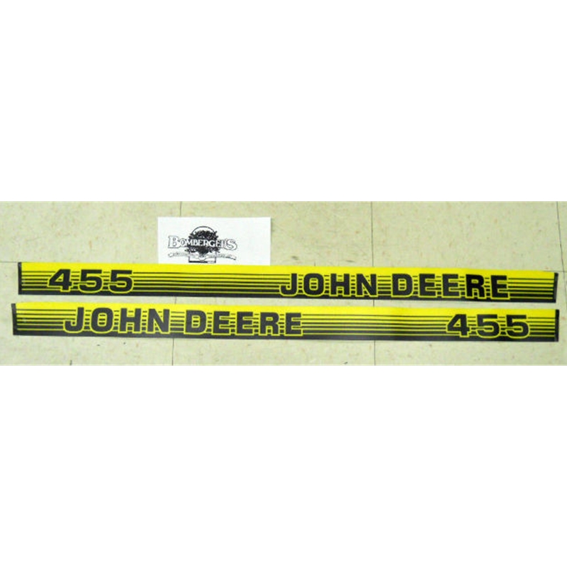 John Deere 455 Hood trim decal set for 455 below serial 070000 M116150, M116151 | eBay