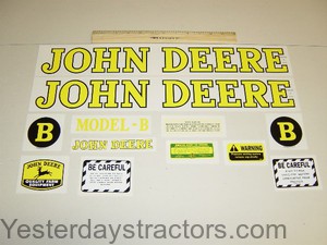 John Deere B Decal Set - R1902
