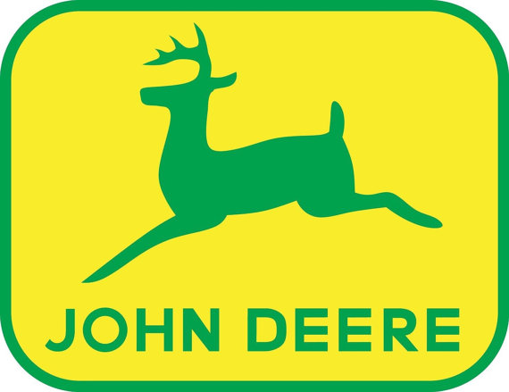 John Deere Logo Decal WALL STICKER Home Decor Art by PrintaDream