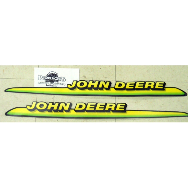 John Deere hood stripe decal set for LT133 LT155 LT166 LTR155 LTR166 AM122823