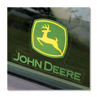 John Deere Green Logo Window Decal Cling