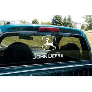 Amazon.com: John Deere Rear Window Decal Large 12x17.5: Automotive