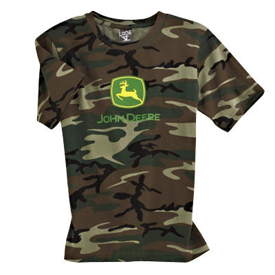 Youth Camouflage John Deere T-Shirt | WeGotGreen.com