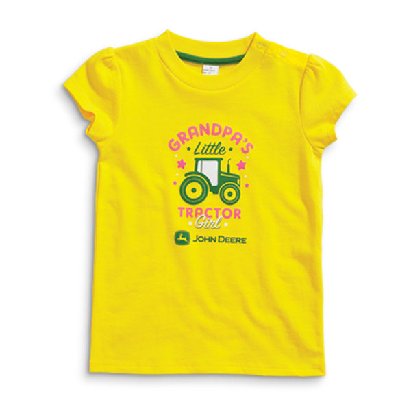 John Deere Grandpa's Little Tractor Girl Infant T-Shirt - JSGT009Y1F1