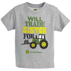 John Deere Toddler Will Trade Sister Tee - Heather Gray by John Deere ...