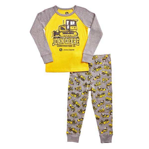 John Deere Toddler Boys' Construction Yellow & Medium Heather Gray ...