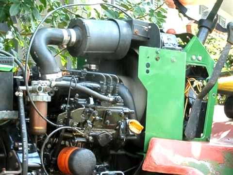 JOHN DEERE GARDEN TRACTOR YANMAR 3TN66 DIESEL ENGINE GATOR 330 332 430 455 355 - YouTube