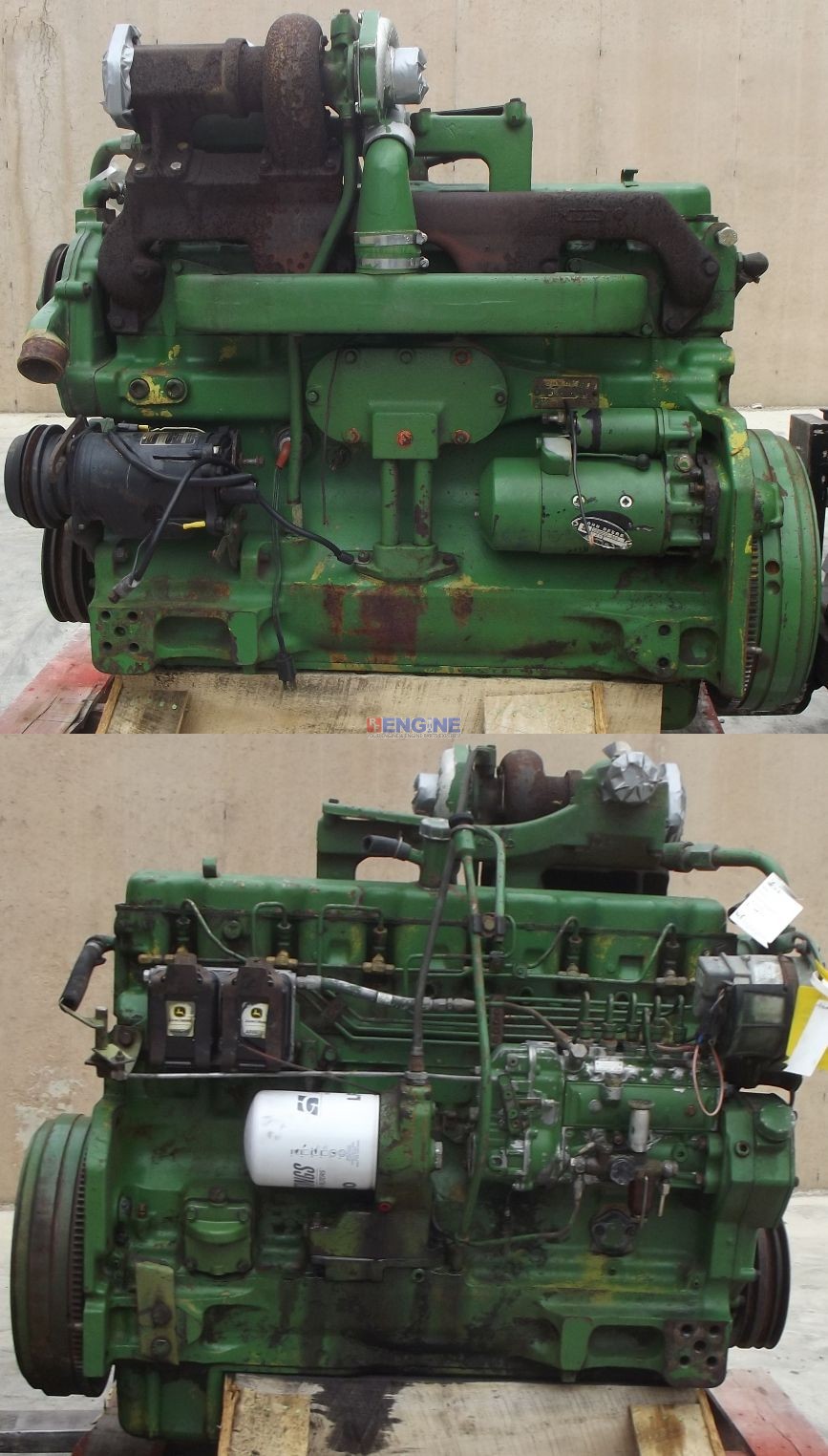 John Deere Engine Good Running 466T 6 Cyl Diesel S/N: 079502RG