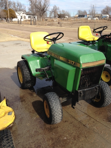John Deere 317 Garden Tractor with Mower Deck - Nex-Tech Classifieds