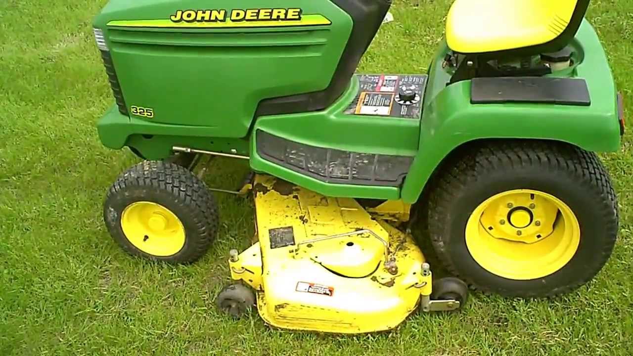 For Sale John Deere 325 L&G Tractor w/ 54 Mower Deck - YouTube