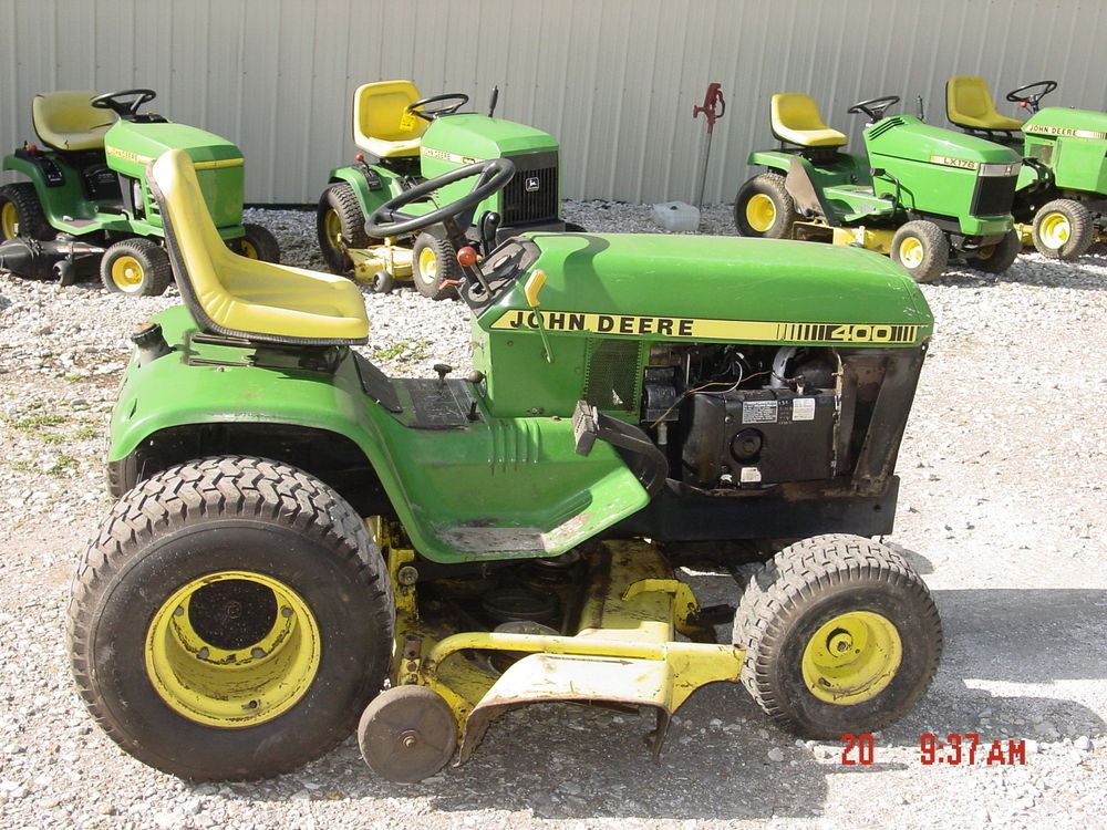 John Deere 400 Garden Tractor 60 Mower Deck Kohler K582 23hp Engine 467 Hours | eBay