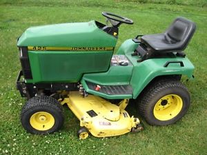 John Deere 425 Lawn Mower Garden Tractor w 48 034 Deck Hydraulics Power Steering | eBay