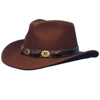 John Deere Felt Cowboy Hats with Leather Band | WeGotGreen.com