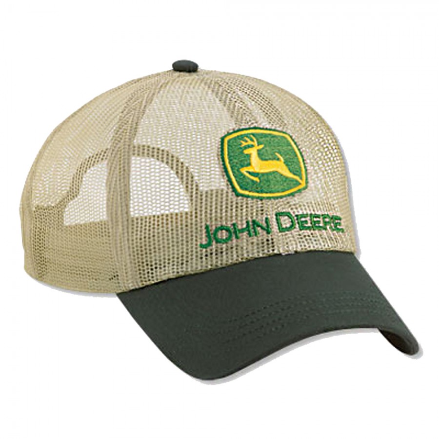 John Deere Beige Full Mesh Cap | RunGreen.com