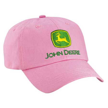 John Deere Ladies Pink Cotton Twill Cap
