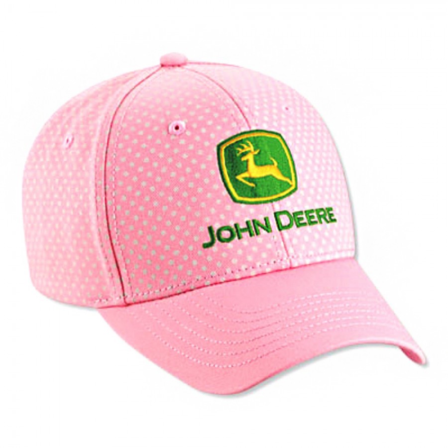 John Deere Pink Polka Dot Cap | RunGreen.com