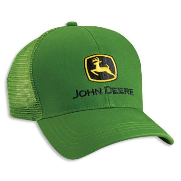 John Deere Green Cotton Twill Cap with Green Mesh Back Adjustable LP41940 | eBay