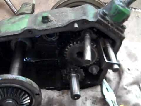 John Deere 60 lawn tractor transmission disasembled - YouTube