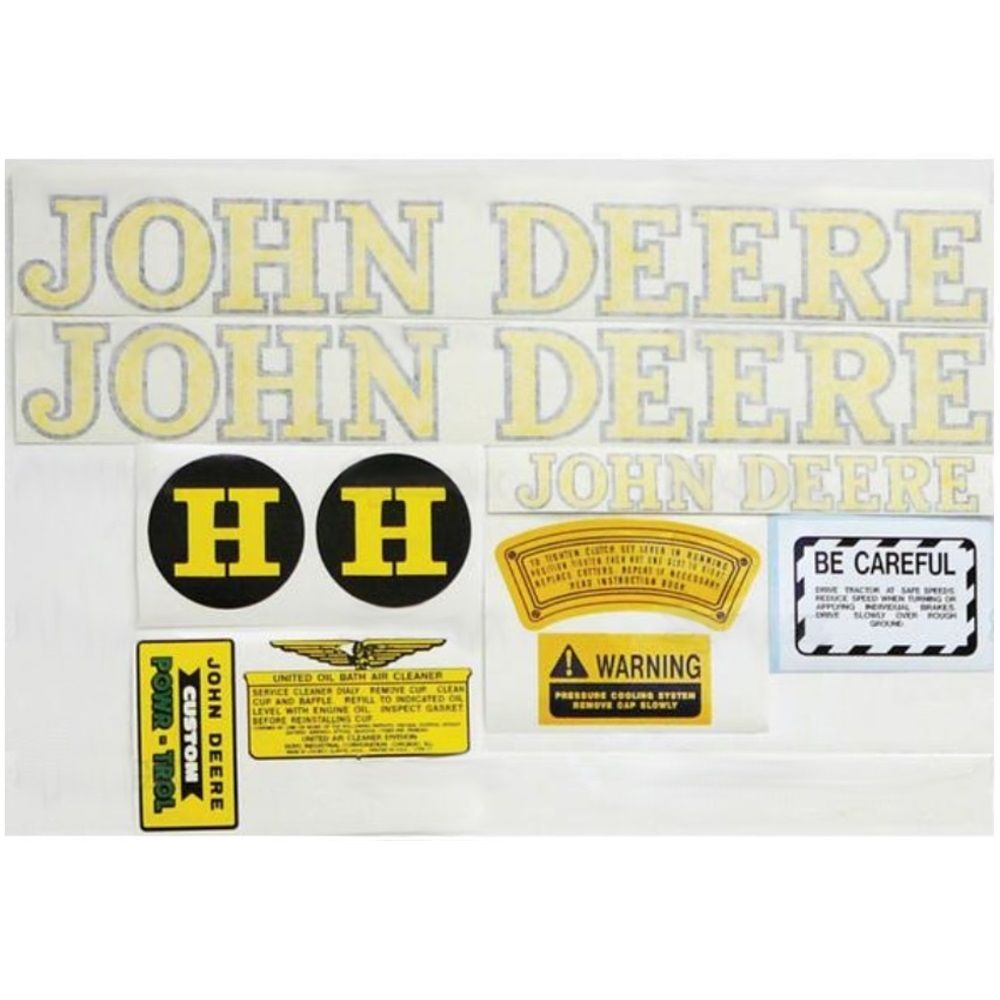 New Vinyl Cut Complete Decal Kit for John Deere Tractor ...