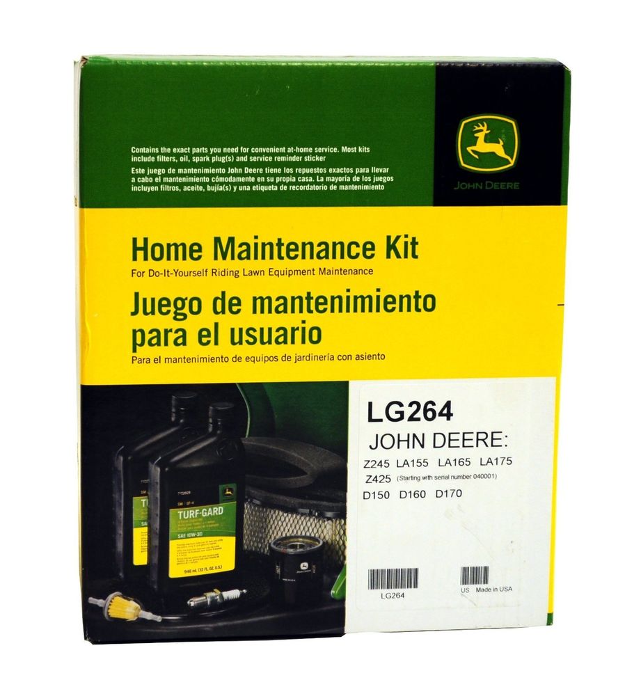 John Deere Home Mainentance Service Kit LG264 D150 D160 ...