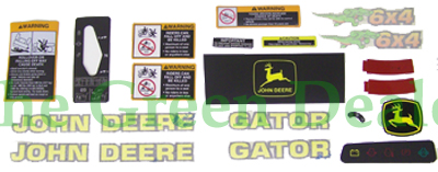John Deere 6x4 Gator Newer Style Decal Kit