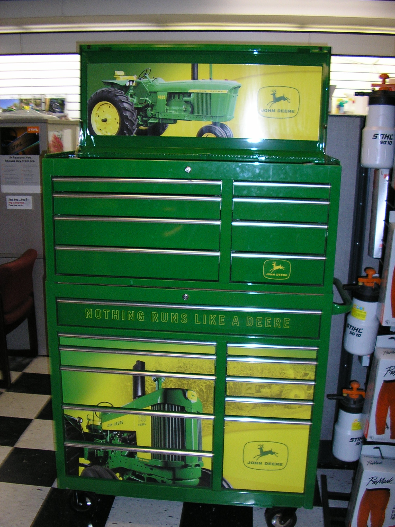 John Deere Toolboxes for The Shop & for Kids