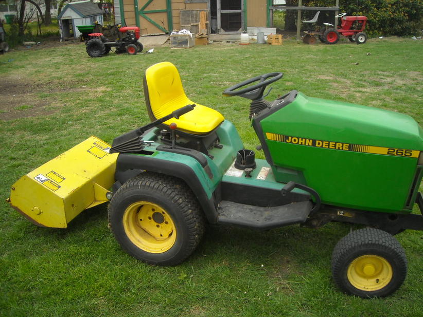 NEW John deere 265 GT with a tiller - Garden Tractor Forum ...