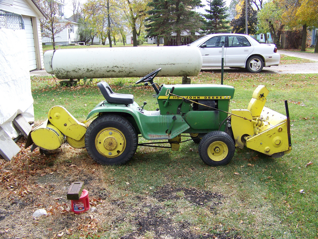 John Deere 110 | With the model 31 tiller, and model 47 ...