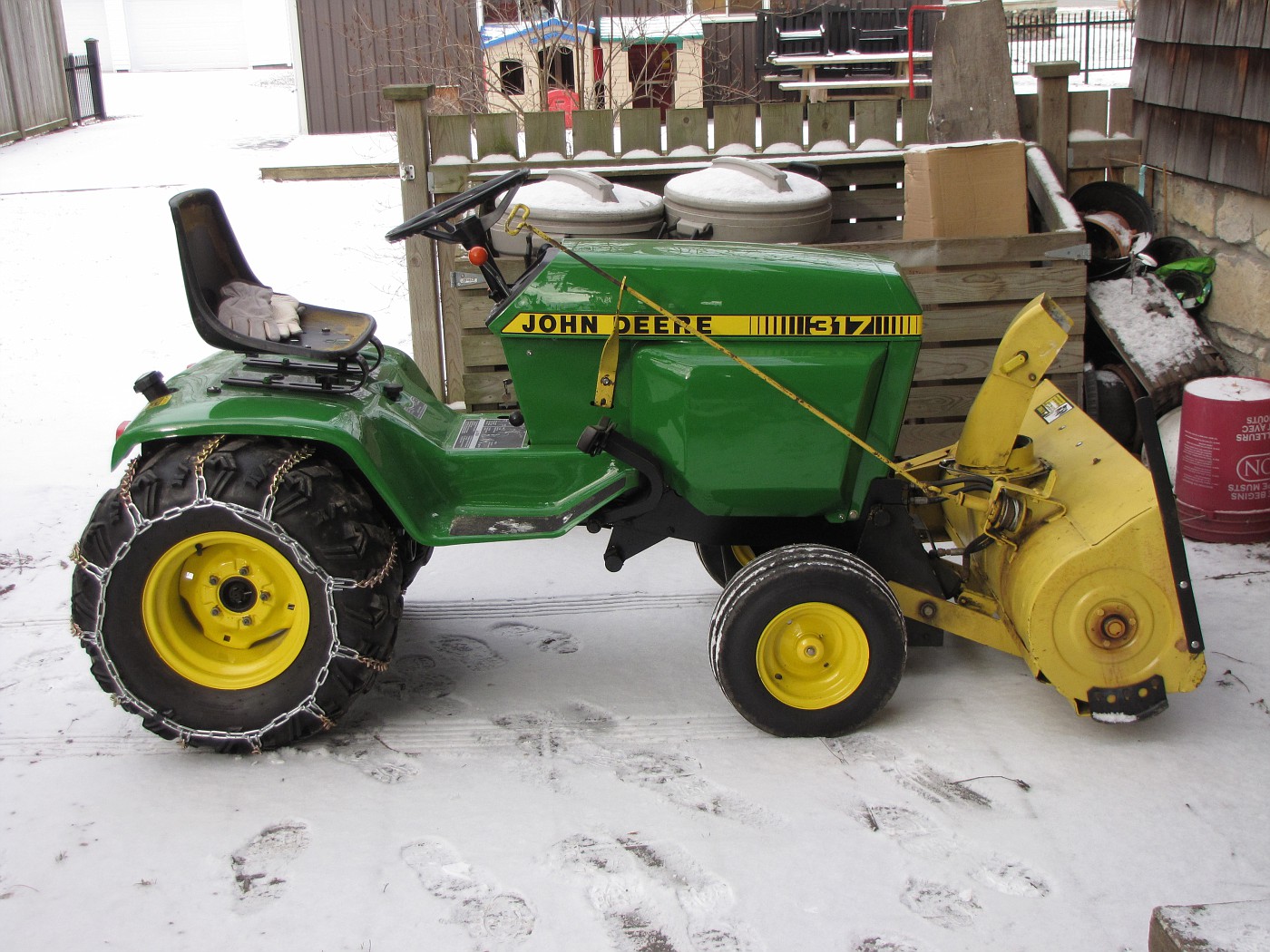 What is the largest tire size for john Deere 317 ...