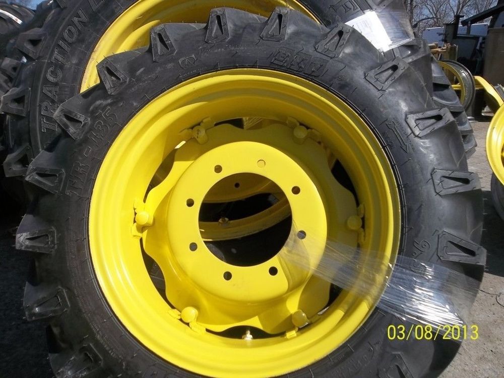 JOHN DEERE 5055E TWO 9.5x24 Tires on Rims w/Centers | eBay