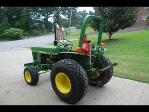 John Deere 750 Tractor with turf tires - YouTube
