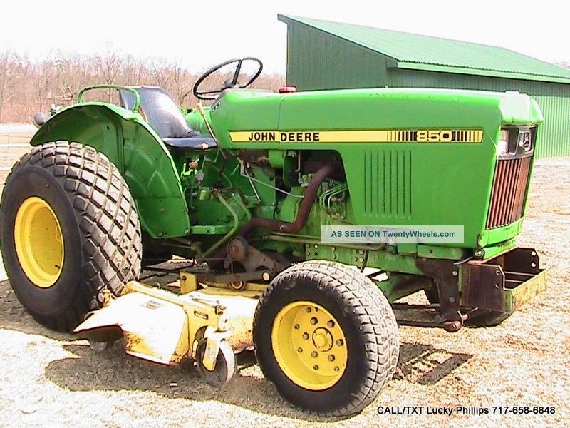 John Deere 850 Tractor With 72  Belly Mower Deck 28hp ...