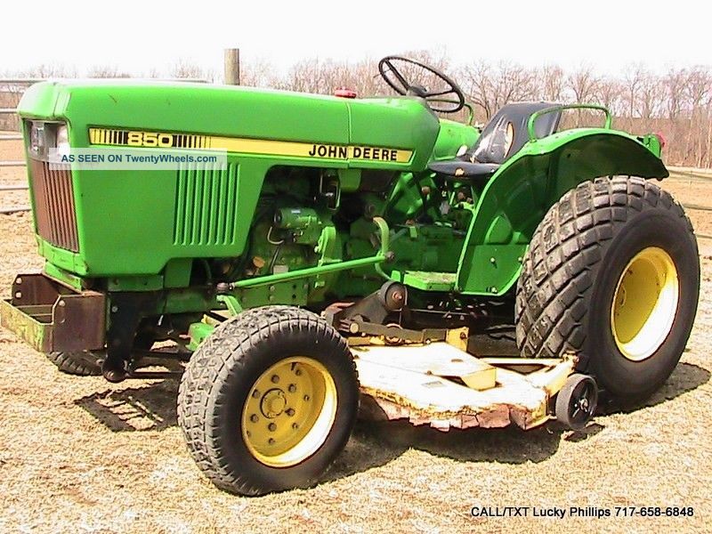 John Deere 850 Tractor With 72  Belly Mower Deck 28hp ...