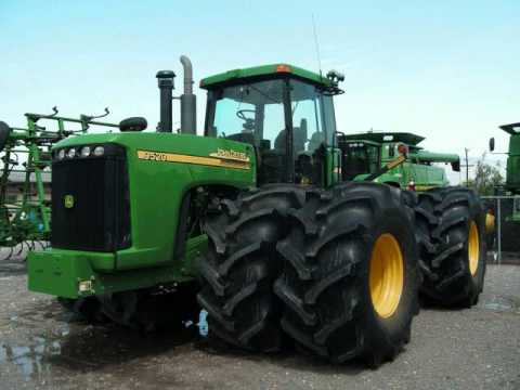John Deere 9520 with 35 inch tires - YouTube