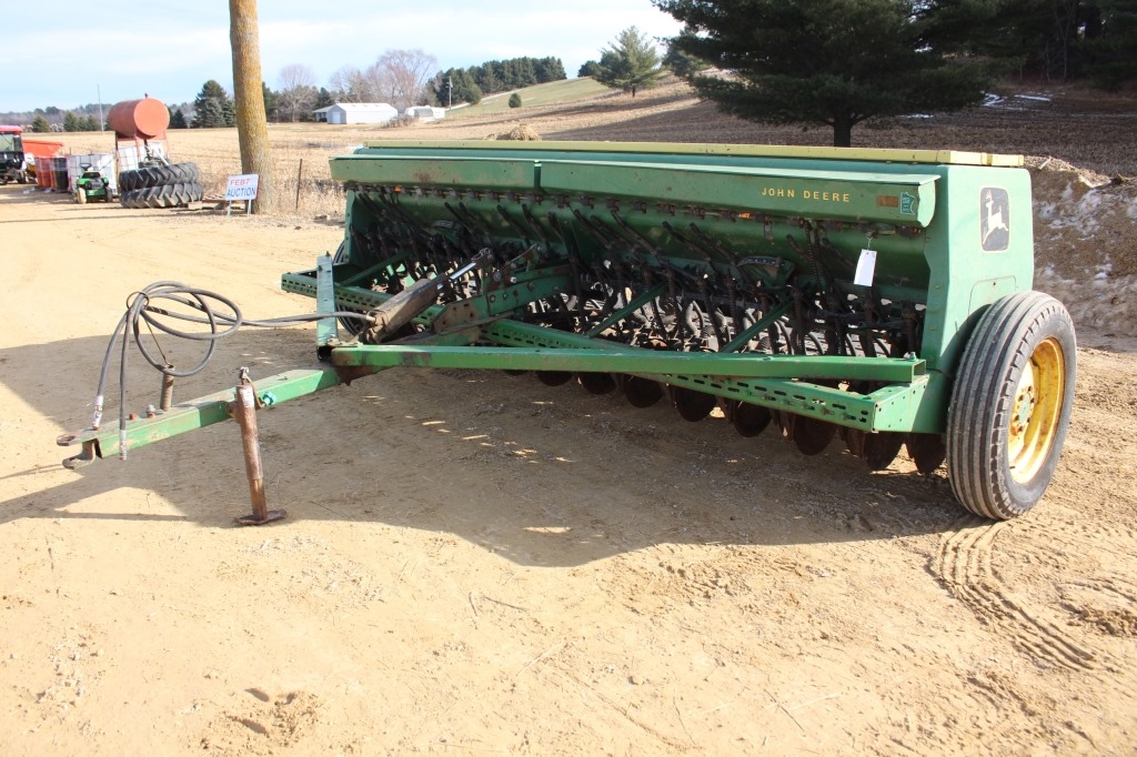 JOHN DEERE 8300 GRAIN DRILL WITH GRASS SEED BOXES