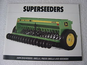 John Deere End Wheel Press Drill Seeder 1990 Brochure | eBay