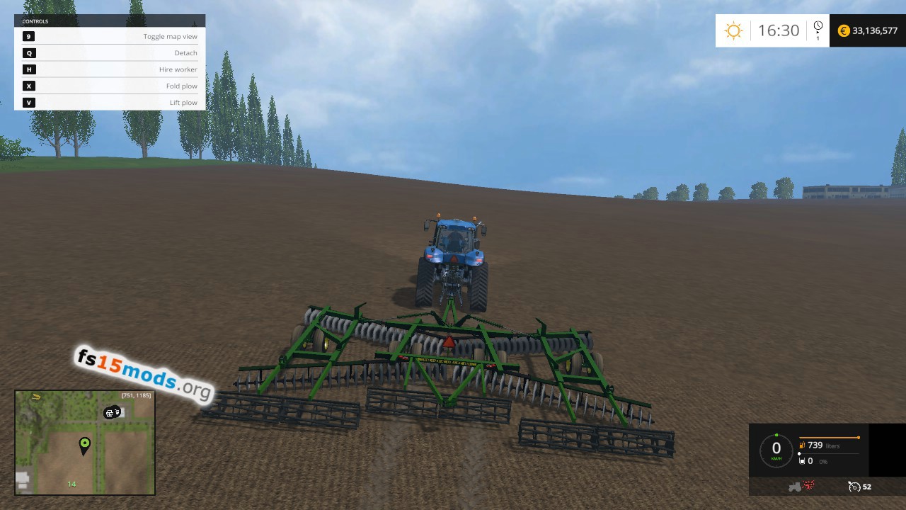 John Deere 630 cultivator | FS15 Mods