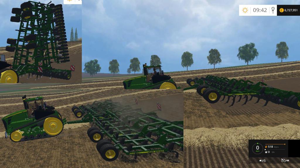 JOHN DEERE 420 CULTIVATOR EXTENDED 15M MOD V2.0 FS15 Mod ...