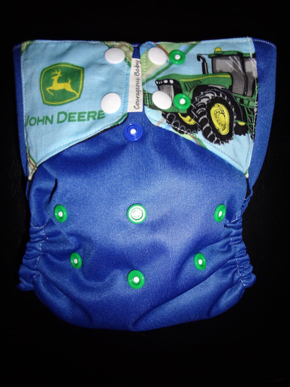 JOHN DEERE one size pocket cloth diaper by courageousinc ...